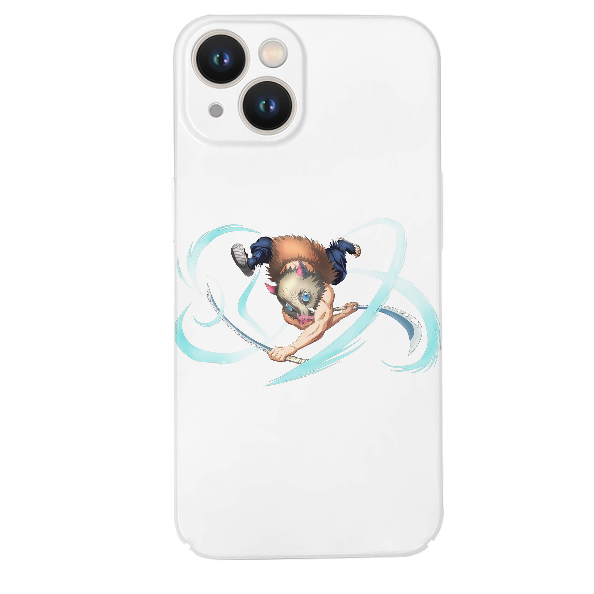 （画像用） 鬼滅の刃（きめつのやいば）嘴平 伊之助／はしびら いのすけ Hashibira Inosuke 【iPhone 14シリーズ対応】ハードケース